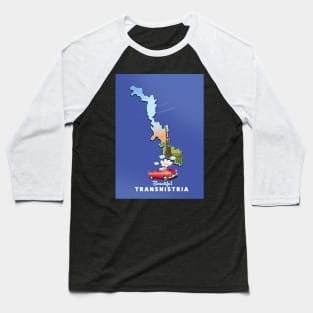 Transnistria map Baseball T-Shirt